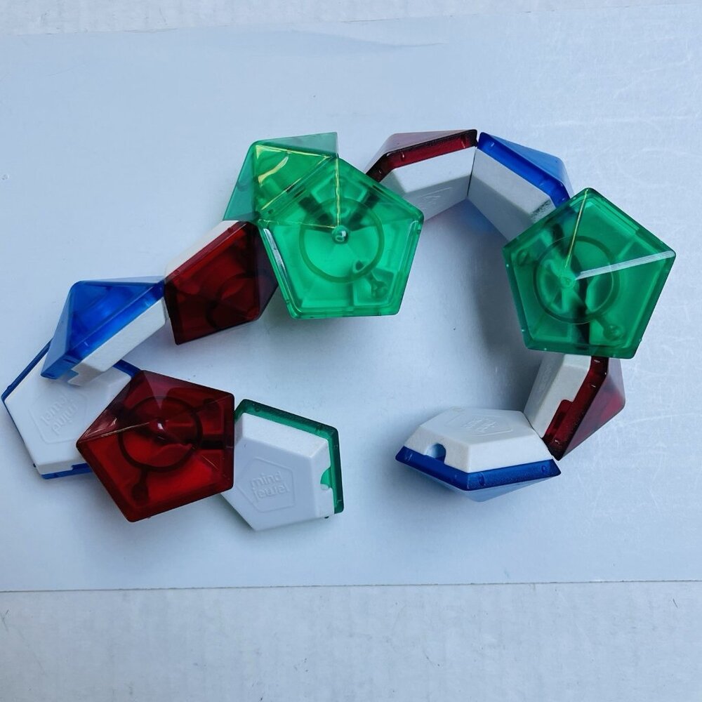Mind Jewel‎ Cube Twist Puzzle Toy Multicolor Retro Complete Set